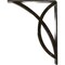 Ekena Millwork Miller Wrought Iron Bracket, (Triple center brace), Antiqued Warm Silver 2"W x 7 1/2"D x 10"H BKTM02X07X10TMIAWS - alternate 4